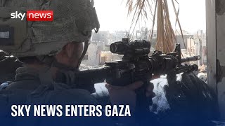 Israel-Gaza war: Sky News first UK news crew taken into Gaza