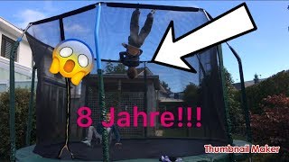 8 jähriger macht Double full auf Trampolin!!!!