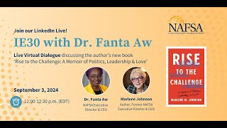 IE30 with Dr.  Fanta Aw and Author Marlene Johnson