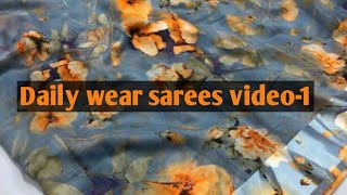 Daily wear sarees video - 1 # డైలీ వేర్ సారీస్ వీడియో - 1