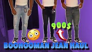 HUGE $900 BOOHOOMAN JEAN HAUL | try - haul + review