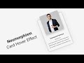 How to Neumorphism Card Hover Effect | Encrypted Code