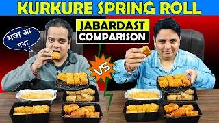 Best Kurkure Spring Roll Comparison ! Food Comparison ChatoraPoint ! Delhi Street Food ! Food Vlog