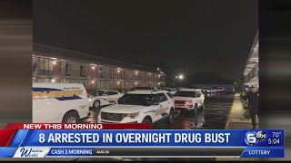 Eight arrested in overnight Knoxville drug bust