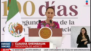 Claudia Sheinbaum brinda informe en el Zócalo CDMX por sus primeros 100 días de gobierno | Imagen