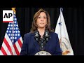 Kamala Harris says killing of Hamas' Yahya Sinwar gives opportunity to 'end the war in Gaza'