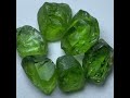 clean rough peridot gemstones peridot