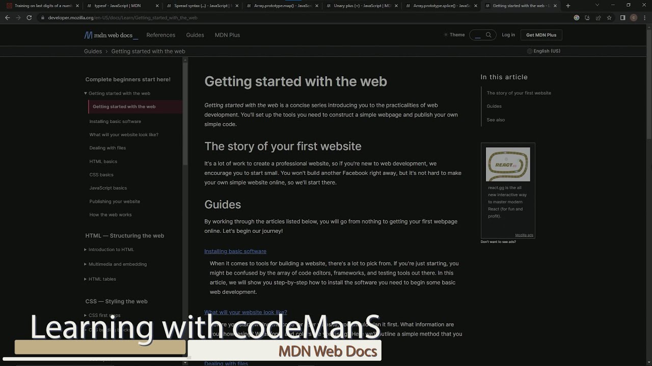 Learn HTML | MDN Web Docs_ : Announcement - YouTube