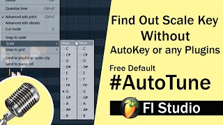 How to Find Out Scale Key of a Song in Fl Studio - Without AutoKey or any Plugins