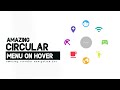 Circular Navbar Menu Using HTML and CSS  | Circular Navigation bar Menu | HTML & CSS