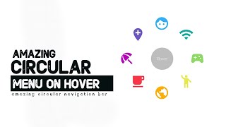 Circular Navbar Menu Using HTML and CSS | Circular Navigation bar Menu | HTML & CSS