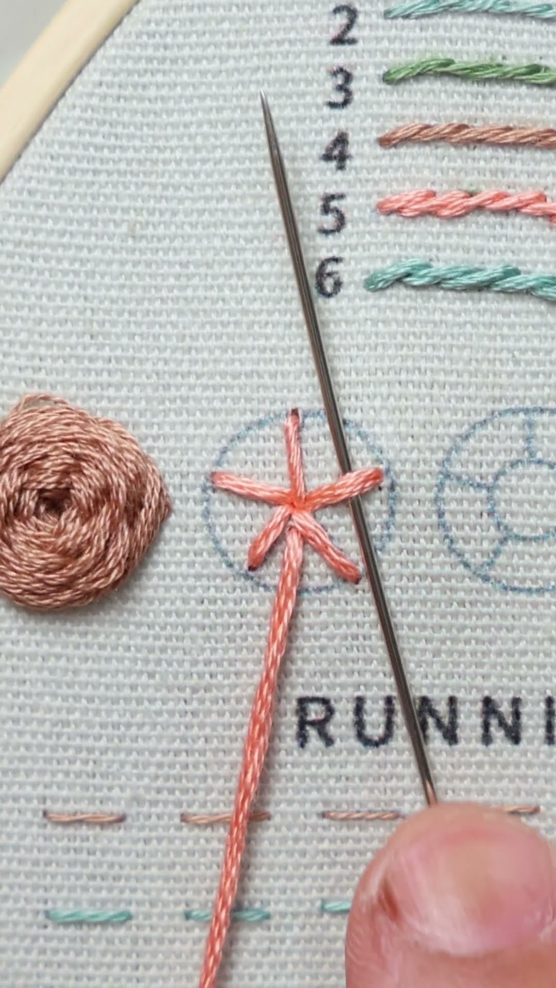 How To Do Woven Rose Stitch | Easy Beginner Embroidery🌺🌺#etspil #shorts ...