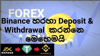 Binance එකෙන් Forex Trading සඳහා මුදල් Deposit \u0026 Withdrawal කරන්නෙ මෙහෙමයි..