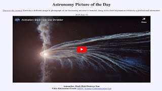 2024 June 16 - Animation: Black Hole Destroys Star