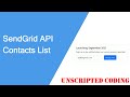 Using SendGrid API for emails: a landing page! | Unscripted Coding