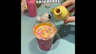 手工DIY流體塗鴉熊鑰匙扣材料包