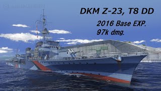 【WoWs】ソナーが本体。ドイツT8駆逐艦Z-23 (DKM T8DD Z-23)