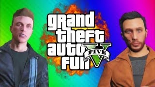 GTA 5 Online Funny Moments Gameplay 4 - News Report, Planes, Car Sticky Bomb (Multiplayer)