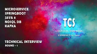 TCS | Java spring boot microservice | Technical Interview | Round 1