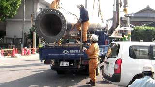 20090817　一の鳥居製作記念　一宮神社　据付①