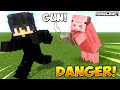 Minecraft But MOBS have OP GUNS!