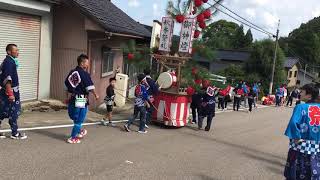 2017年 論田 獅子舞 太鼓台