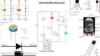 Light activated relay circuit