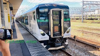 E257系5500番台 OM-52編成 特急草津・四万3号 長野原草津口行き 新前橋駅発車