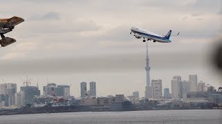 ボーイング機３体の離陸後の高さをスカイツリーで比べてみた結果www