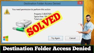 [SOLVED] Destination Folder Access Denied Error Problem