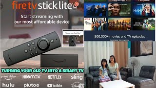 AMAZON FIRE TV STICK LITE WITH ALEXA VOICE REMOTE 1080p HD 2020 |Turning your Old Tv into a Smart TV