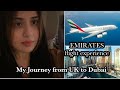 Travel Vlog: My journey from London to Dubai, EMIRATES In Flight experience.