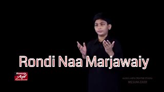 Kumail Haider - Rondi Naa Marjawaiy - Nohay 2017-18