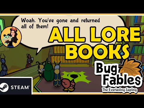 WHERE TO FIND ALL 26 LORE BOOKS – 100% COMPLETION – BUG FABLES