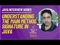 Why We Write public static void main(String[] args) in Java? | Java Interview Questions Explained