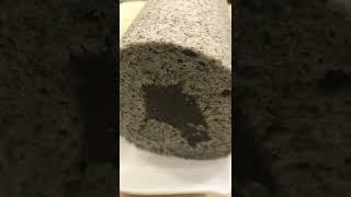 #黑芝麻天使蛋糕卷 #蛋糕卷 #blacksesamerollcake #swissroll