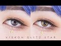 GLITTER IN CONTACT LENS?! | HoneyColor Viskon Glitz Star Review