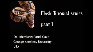Flask Tutorial Session 1 | Python | Web Dev