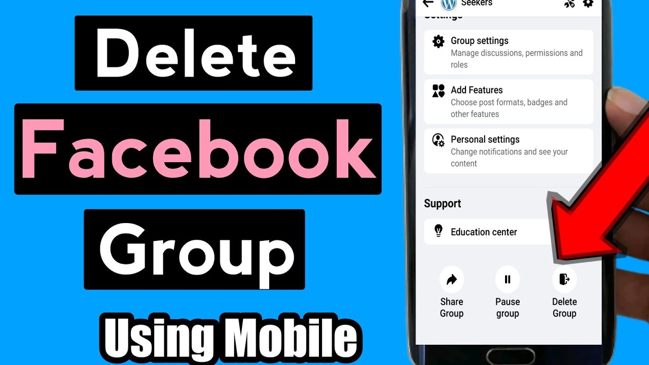 How To Delete Facebook Group Permanently | Facebook Group Delete Kaise ...