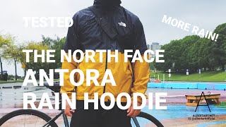 RAIN TEST! THE NORTH FACE ANTORA RAIN HOODIE DRYVENT JACKET REVIEW FIT #thenorthface #unboxing #fit