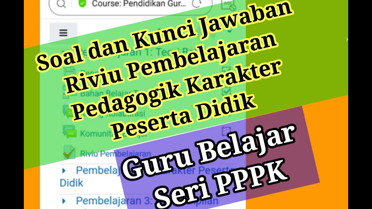 Soal Pedagogik Dan Kunci Jawaban