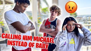 CALLING MY BOYFRIEND BY HIS REAL NAME *he got mad* ft. Mikey Tua