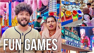 MASHU VERALEVEL 😃👏 FUN GAMES AT SKY AVENUE 😂🤣 | KL Malaysia 🇲🇾 | Suhana | Basheer Bashi | Mashura