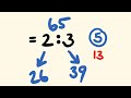 Dividing into a given ratio - Math Lesson