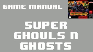 [SNES Manual] Super Ghouls 'n Ghosts (USA) Animated Game Manual - Super Nintendo / Famicom