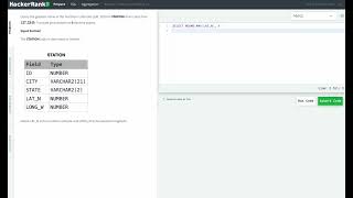Hackerrank SQL Solution #32 Basic SQL - Weather Observation Station 14