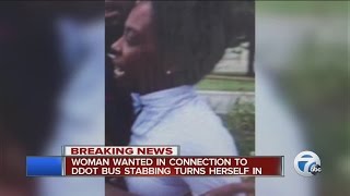 Woman in custody in DDOT bus stabbing