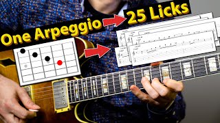How To Make One Arpeggio Into 25 Great Jazz Licks