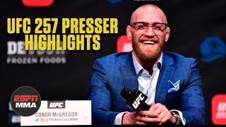 UFC 257 Press Conference Highlights: Dustin Poirier vs. Conor McGregor 2 | ESPN MMA