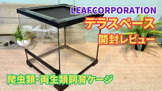 爬虫類＆両生類用ガラスケージ「テラスペース」開封！使い勝手やおすすめポイントを徹底評価＆レビュー